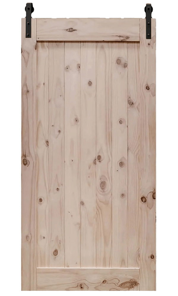 Plank barn door